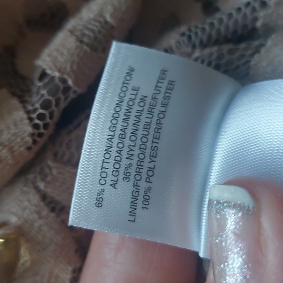 ANNE KLEIN lace dress, size 14, beige color. Like new condition. - Picture 11 of 11